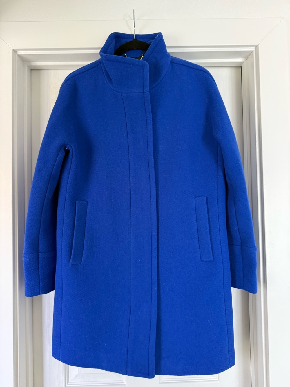 J. Crew Electric Blue Wool Pea Coat